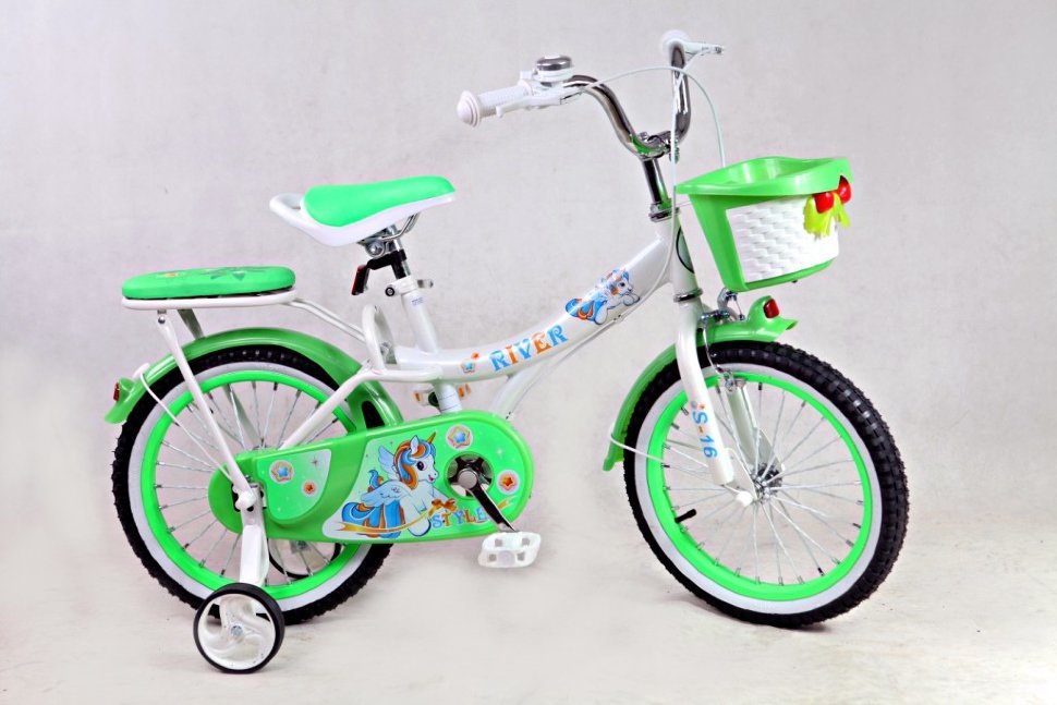 зеленый - Велосипед Riverbike-S (колеса 16")