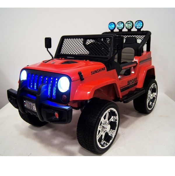 красный - Электромобиль Jeep T008TT с дистанционным управлением