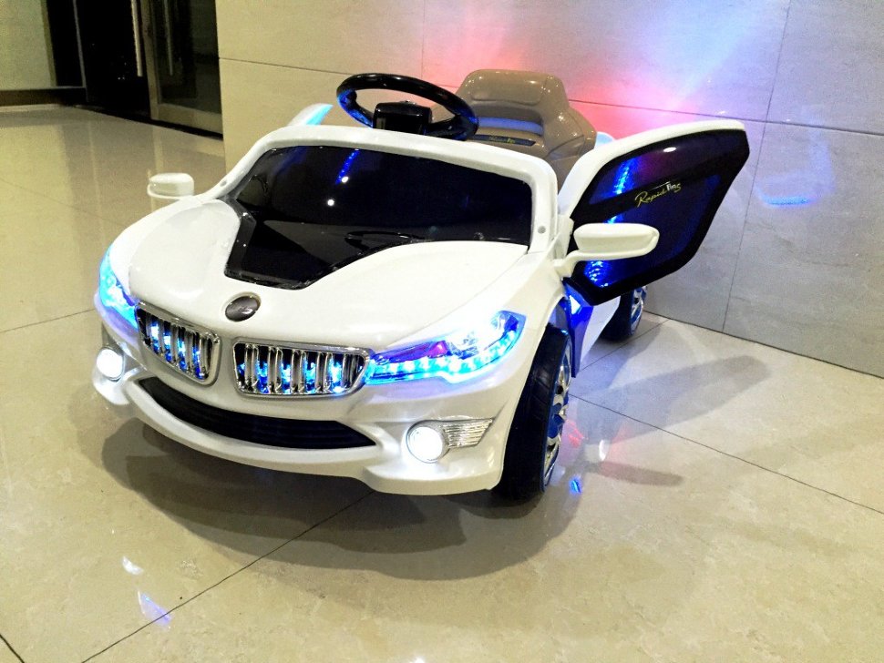 белый - Электромобиль BMW O002OO VIP с дистанционным управлением
