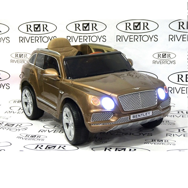 коричневый глянец - Электромобиль Bentley Bentayga JJ2158 (лицензионная модель) с дистанционным управлением