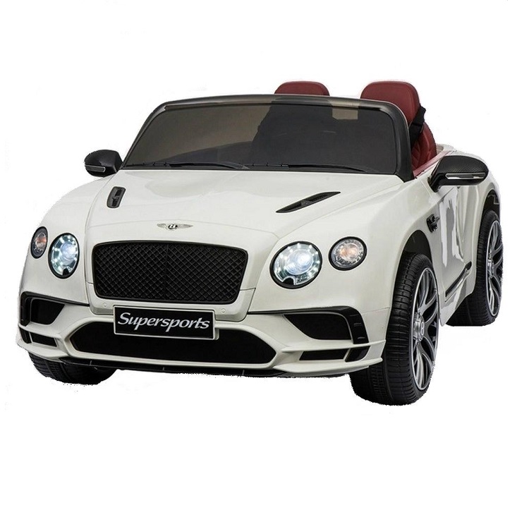 белый - Электромобиль Bentley Continental Supersports JE1155 (Лицензионная модель) с дистанционным управлением (двухместный)