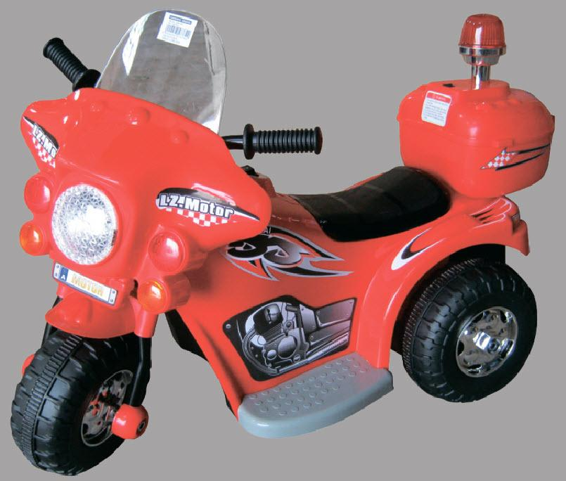 красный - Детский мотоцикл (на аккум., свет, звук)