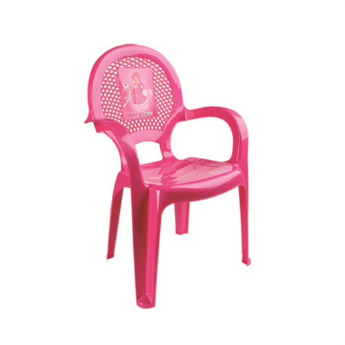 Розовый - DUNYA  Детский стульчик с рисунком