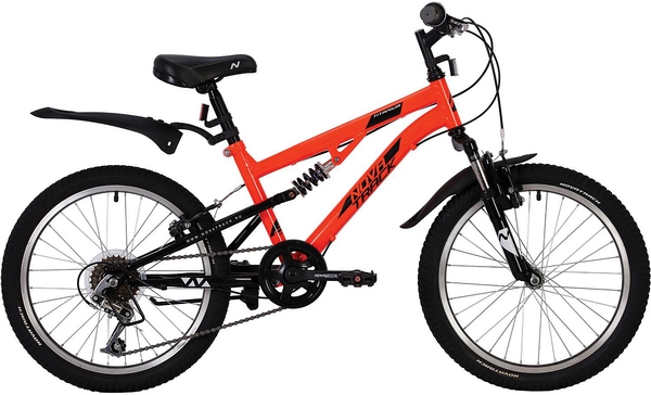 Велосипед NOVATRACK 20" TITANIUM оранжевый