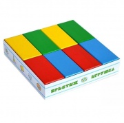 Кирпичики цветные - 16 деталей в картонной коробке (арт. КРЦ1165)