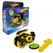 Hot Wheels "Spin Racer" (пуск. механизм с диском, 16 см, коробка) (цвета в ассортименте)