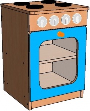 Модульный кухонный гарнитур Плита