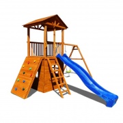 Детская площадка - Спортивный городок 5 с качелями и домиком