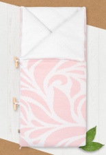 Конверт-одеяло с шапочкой "Миндаль" розовый