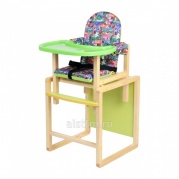 Стол-стул для кормления "Джунгли" (пластик) лайм