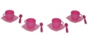Набор детской посуды "Алиса" на 4 персоны (12 элементов) (в сеточке) Полесье