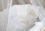 Комплект для овальной кроватки с подушечками "Карета"